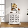 thumbnail image 6 of Hollow - carved Accent Cabinet - Enhance Room Decor with Industrial Feel, 6 of 7