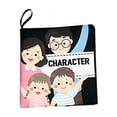 thumbnail image 1 of Baby Soft Cloth Crinkle Book, Polyester Fiber, Squeaky, High Contrast Patterns, Educational, Portable, Fit 0-6 Months Kids, 1 of 3