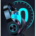 thumbnail image 3 of Fragolucyou Auriculares Inalámbricos Bluetooth-Luces Coloridas, Gran Capacidad de Batería, Plegables, Bluetooth 5.0, Alcance de 10 m, Sonido Envolvente Estéreo, Micrófono Incorporado, Cómodas Orejas F, 3 of 5