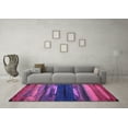 thumbnail image 3 of Ahgly Company Indoor Square Oriental Purple Modern Area Rugs, 4' Square, 3 of 4