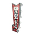 thumbnail image 6 of Game Room "Play At Your Own Risk" Double-Sided Marquee Sign with LED Bulbs Vintage Inspired Retro Home Decor for the Game Room, Man Cave, Garage, or Bar, 6 of 9