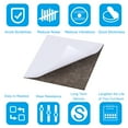thumbnail image 4 of Uxcell 12x12 Inch Lamp Base Felt, 5Pack 2mm Thickness Square Soft Adhesive Non-slip Backed Felt Coffee, 4 of 6