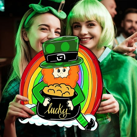 

St. Patricks Day Wooden Hanging Sign Living Room Holiday Home Decoration Wooden Sign Pendant