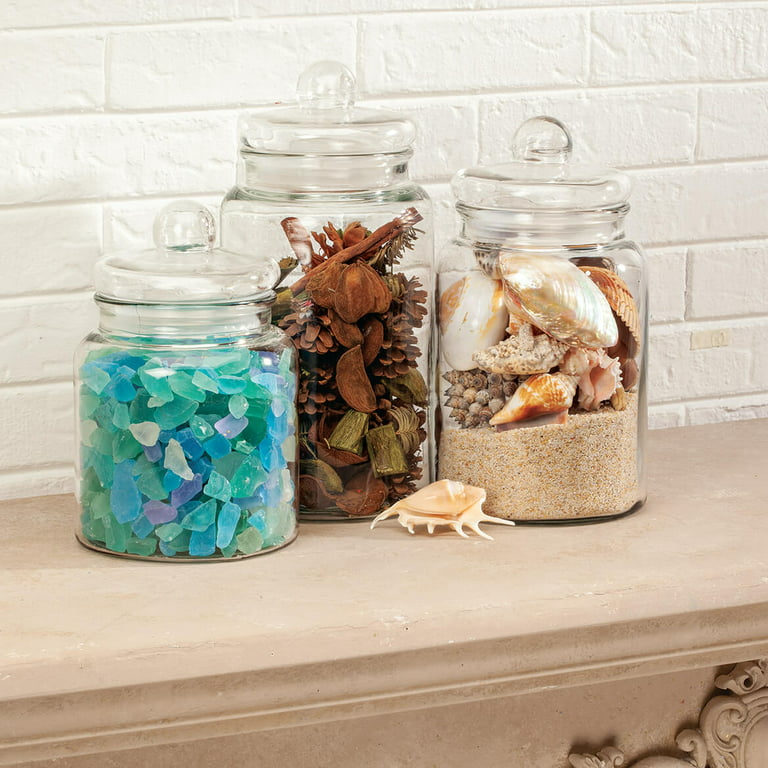 Transparent Glass Candy Jar Storage Jar Wedding Display Decorative Jars  Storage Tank Food Organizer Storage Bottle