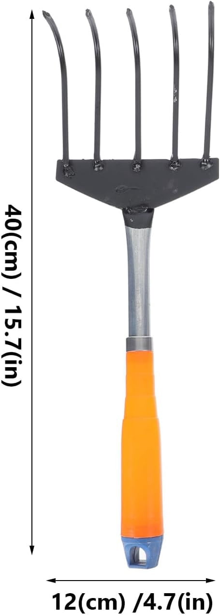 2 pieces five-tine soil cultivator, for gardening and seafood digging, portable handheld tool, with steel claws, suitable for garden beds and seaside soil cultivation, random color