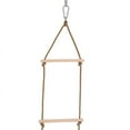 thumbnail image 4 of Newly Upgraded Version Rope Ladder With 6 Wooden Rungs Rope Ladder Climbing Ladder Swing Wood, 4 of 5