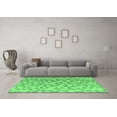 thumbnail image 3 of Ahgly Company Indoor Square Oriental Emerald Green Modern Area Rugs, 3' Square, 3 of 4