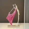 thumbnail image 3 of Estatuil de pareja de baile romántico, artesanía de resina, adorno de , escultura para oficina, hogar, dormitorio, decoración de 165x5x287 cm perfecl Figura pareja de baile, 3 of 8