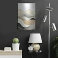 thumbnail image 6 of Luxe Metal Art 'Black & Beige Landscape 1' by Petals Prints Design, Metal Wall Art, 16"x24", 6 of 9