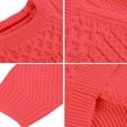 thumbnail image 4 of Suéter infantil de otoño e invierno con giro, suéter de algodón de manga larga para niños y niñas, rojo 80 cm, 4 of 5