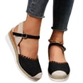 thumbnail image 6 of NexTorq Closed Toe Platform Wedge Sandals, 2026 Espadrilles Wedges for Women Heel Casual, Women's Espadrilles Dressy Sandals, Comfortable Anti Slip Summer Shoes with Adjustable Buckle Ankle Strap, 6 of 6