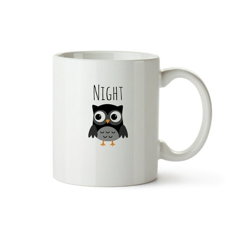 

SpunkySwell 11 oz. Night Owl Wordplay Ceramic Mug