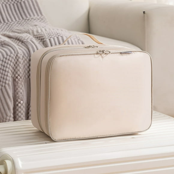 Bolsa organizadora de zapatos colgante de viaje con 3 compartimentos | Organizador portátil resistente al agua para equipaje y armario