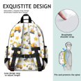 thumbnail image 5 of Excavator and Star White Pattern Cute School Backpack Bag for School with Padded Back and Adjustable Shoulder Straps 15.25"x11.5"x5.25", 5 of 5