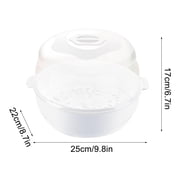 Microwave Steam Sterilizer for Baby Bottles - High-Temperature Resistant Baby Bottle Cleaner with Safety Handles, Reusable Home Sterilizing System