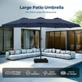 thumbnail image 7 of 13ft Patio Umbrella with Base,Double Sided Outdoor Large Rectangular Patio Umbrella with Crank Handle, for Lawn Garden,Home,Outdoor Activities, 7 of 7