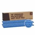 thumbnail image 2 of Microfiber Wholesale™ 36 inch Microfiber Mop Pads - Machine Washable, Reusable, Refills & Replacement Wet Mop Heads Compatible with Any Microfiber Flat Mop System (18 Pack), 2 of 4
