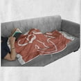 thumbnail image 6 of Fitness Soft Flannel Fleece Throw Blanket, Get It Lettering with Bodybuilder Man Arms Biceps Be Strong Achievement, Cozy Plush for Indoor and Outdoor Use, 70" x 90", Coral and White, by Ambesonne, 6 of 6