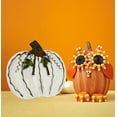 thumbnail image 3 of Metal Pumpkin Fall Harvest Decor Free Standing Pumpkin Centerpiece for Table Indoor Outdoor Garden Yard Rustic Pumpkin Sign Decor, 3 of 8