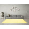 thumbnail image 3 of Ahgly Company Indoor Square Solid Yellow Modern Area Rugs, 6' Square, 3 of 4