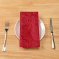 thumbnail image 6 of REGALWOVEN Cloth Napkins Set of 6 Polyester Cloth Dinner Table Napkins Red 19"x19", 6 of 6