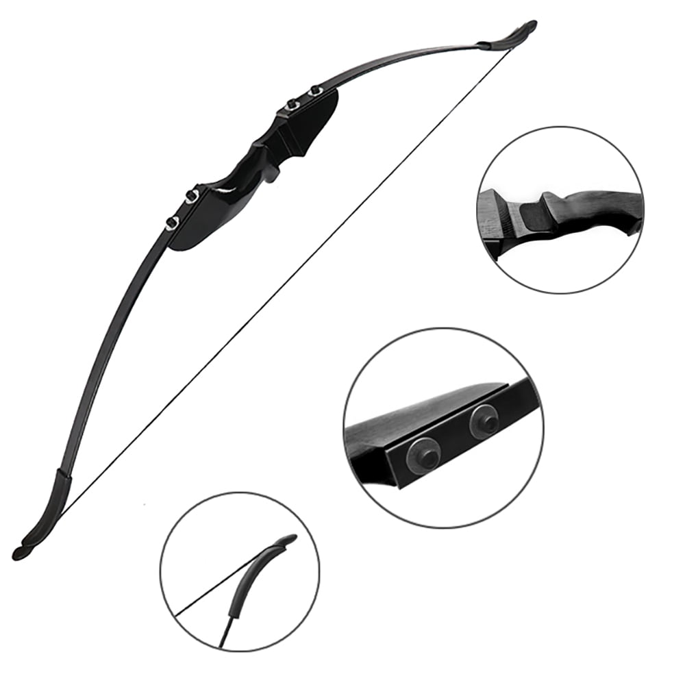 Outdoor Recurve Bow and Arrow Set 40 Pounds Adult Professional Hunting Bow and Arrow Shooting Practice Arrow Set Accessories