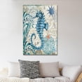 thumbnail image 6 of Ocean Canvas Wall Art Decor for Bedroom Bathroom Vintage Seahorse Underwater World Animal Picture Print Painting,Framed Artwork for Living Room,Office 12" Wx18 L, 6 of 6