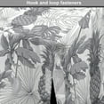 thumbnail image 4 of Tropical Dog Crate Cover, Print of Exotic Plantation Palm Leaves Hawaiian Greyscale Layout, Easy to Use Pet Kennel Cover Small Dogs Puppies Kittens, 7 Sizes, Dimgray White, by Ambesonne, 4 of 6