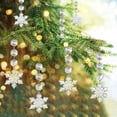 thumbnail image 3 of Adornos para árbol de Navidad con forma de copo de nieve, paquete de 30, adornos colgantes de copo de nieve de cristal acrílico, decoración de invierno para el país de las maravillas, adornos navideño, 3 of 4