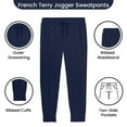 thumbnail image 2 of Boy's Slim-Fit Fleece Jogger Sweatpants, 2 of 4
