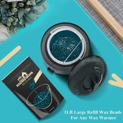 Lifestance 1lb/16oz Jasmine Brazilian Bikini Hard Wax Beads Kit for at Home Sensitive Skin Hair Removal on Face, Body, Legs, Underarms, Eyebrow