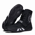 thumbnail image 5 of New Arrival Men'S Plus Size High-Top Professional Training Anti-Slip Cushioned Wrestling Shoes Durable Boxing Shoes, 5 of 7