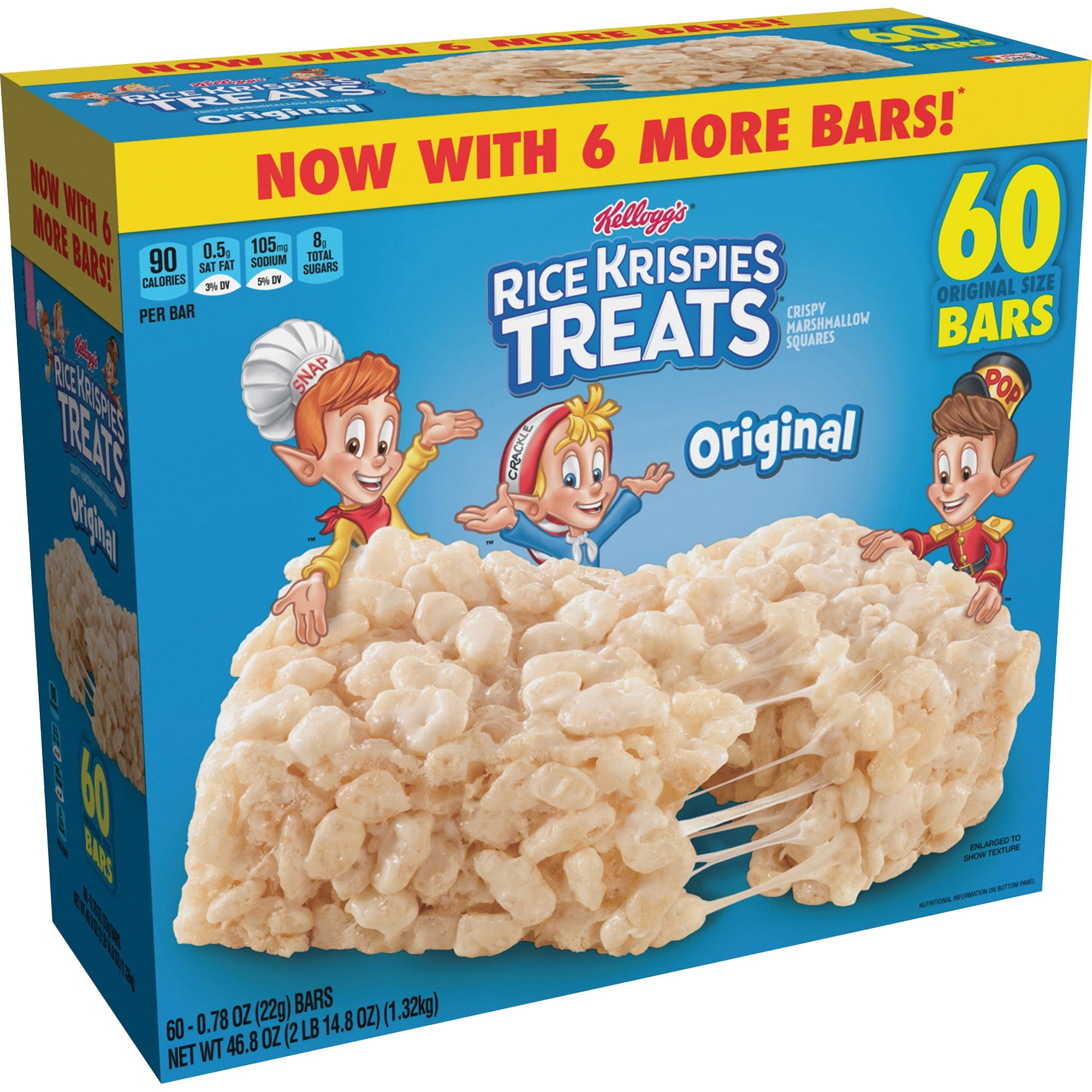 Kellogg's Original Rice Krispies Treats, 60 / Carton (Quantity ...