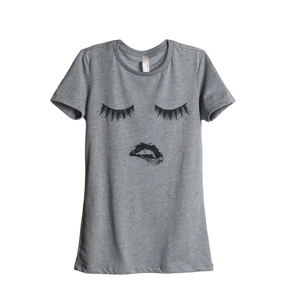 Thread Tank Designs - Lips and Lashes Women's Relaxed T-Shirt Tee