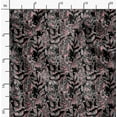 thumbnail image 2 of Soimoi Floral Print, Silk Fabric, Decor Sewing Fabric by The Yard 42 Inch Wide,Decorative Fabric for Shirts Suits Ties, Black & Gray, 2 of 6