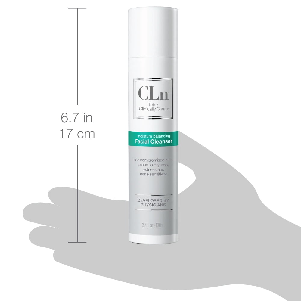 CLn Facial Cleanser, Hydrating Face Wash for Skin Prone to Dryness, Eczema & Acne Sensitivity, 3.4 fl oz