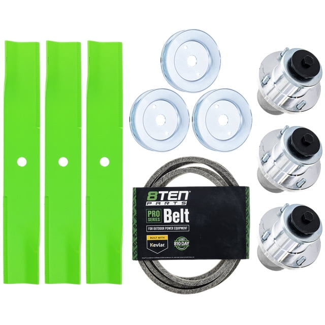 8TEN Blade Spindle Belt Kit for Hustler Raptor SDX 48-inch 601123 607208 604665 MK1015201