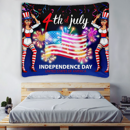

Autrucker Cute Wall decoration With seamless nails for Independence Day banner decoration Valance background