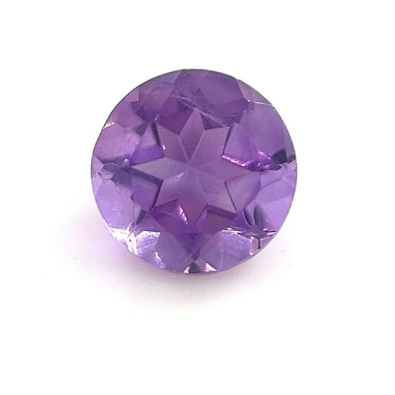 Certified Real 1.25 Carat Amethyst Round Shape Brilliant Cut 7 mm Loose Gemstone February Birthstone