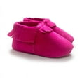 thumbnail image 4 of Newborn Baby Boy Girl Moccasins Shoes Fringe Soft Soled Non-slip Footwear Crib Shoes PU Suede Leather First Walker Shoes, 4 of 5