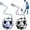 Blue & Black Soccer Ball Net, variant on TOBWOLF Football Kick Trainer, Soccer Return Trainer Net Fits Ball Size 3, 4, 5, Hands-Free Soccer Kick Throw Training Aid