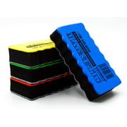Magnetic Dry Erase Whiteboard/Chalk Board Duster/Eraser - Pack of 6 by YOSOGO