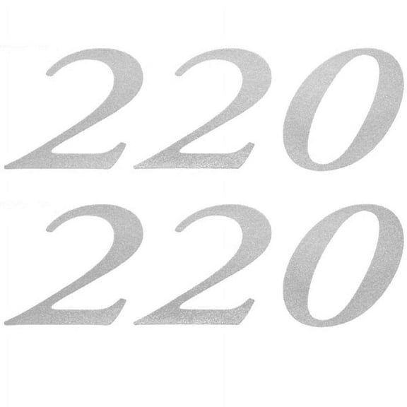 Weeres Pontoon Boat Decals 30000386 | 220 Metallic Silver (Pair)
