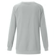 thumbnail image 5 of WENWU Women Sweatshirts Long Sleeve Sweatshirt Pullover for Women Light Gray Crewneck Sweatshirt Winter Clothes for Women 2025 Trendy Workout Wear, 5 of 5