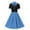 B87 Blue summer dresses for women Clearance Under $5, variant on Xqxayjr Summer 1950s Retro Vintage Sundress for Womens Under $10 Plus Size Short Sleeve Swing A-Line Party Dresses Heart Audrey Elegant Church Dress Birthday Gift