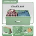thumbnail image 2 of Sorbus Dresser with 10 Drawers - Storage Unit Organizer Chest for Clothes - Bedroom, Kids Room, Nursery, & Closet - Steel Frame, Wood Top, and Easy Pull Fabric Bins, 2 of 6