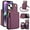 Dark Purple, variant on Crossbody Wallet Case for iPhone 14 Plus, RFID Blocking Zipper Handbag Purse Flip Cover, Kickstand Folio Case Card Slots Holder Wrist Strap Lanyard