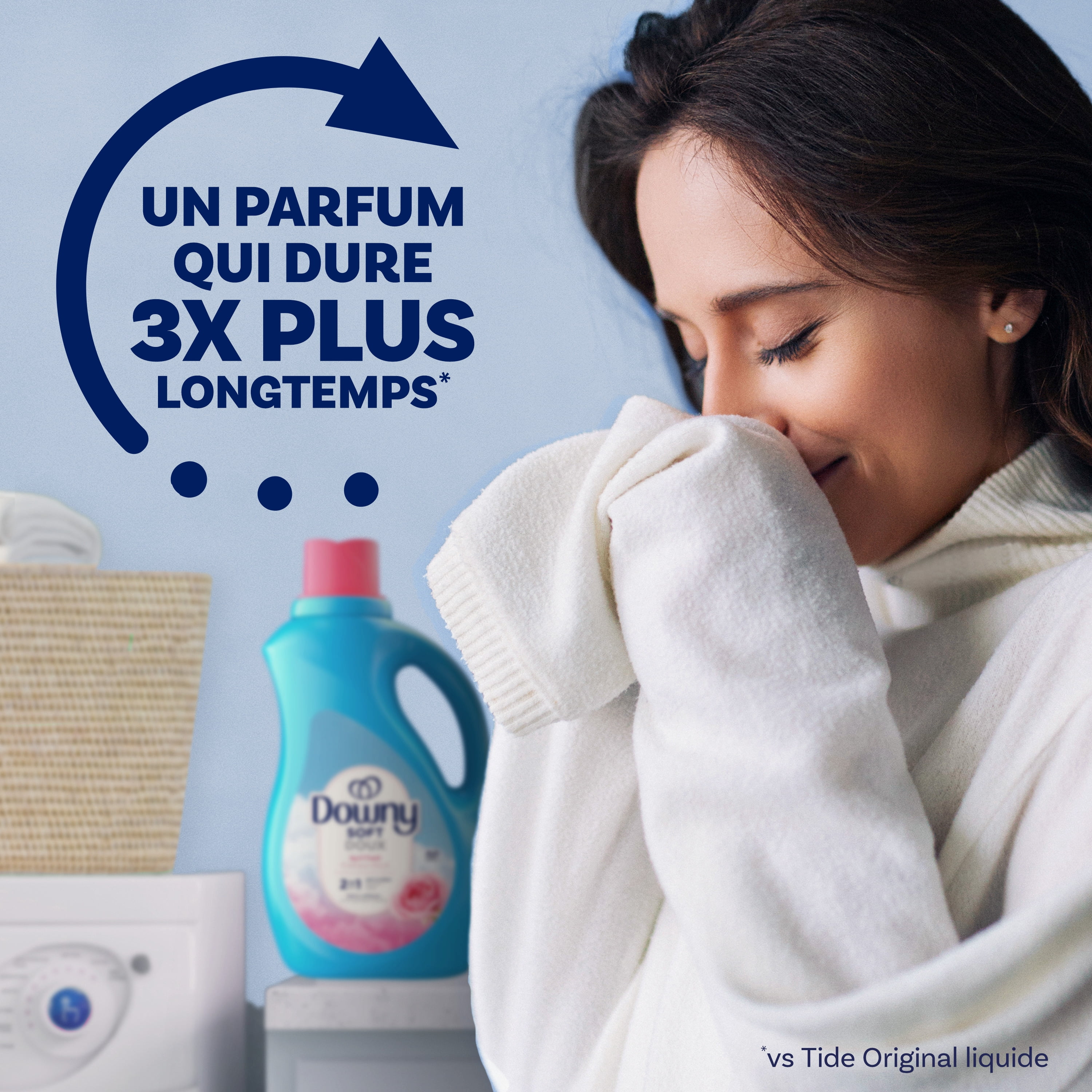 Assouplissant textile liquide Downy (adoucissant textile), parfum Fraîcheur d’avril