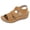 Brown, variant on AUDeals Women Orthopedic Wedge Sandals, Open Toe Ankle Strap Platform Shoes, Arch Support Massage Sole Comfort Footwear for Outdoor Summer Walking (Black, 7)