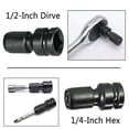 thumbnail image 6 of 2Pcs Hex Ratchet Socket Adapter 1/2" to 1/4" Socket Adapter for Electric Impact Wrench, 6 of 10